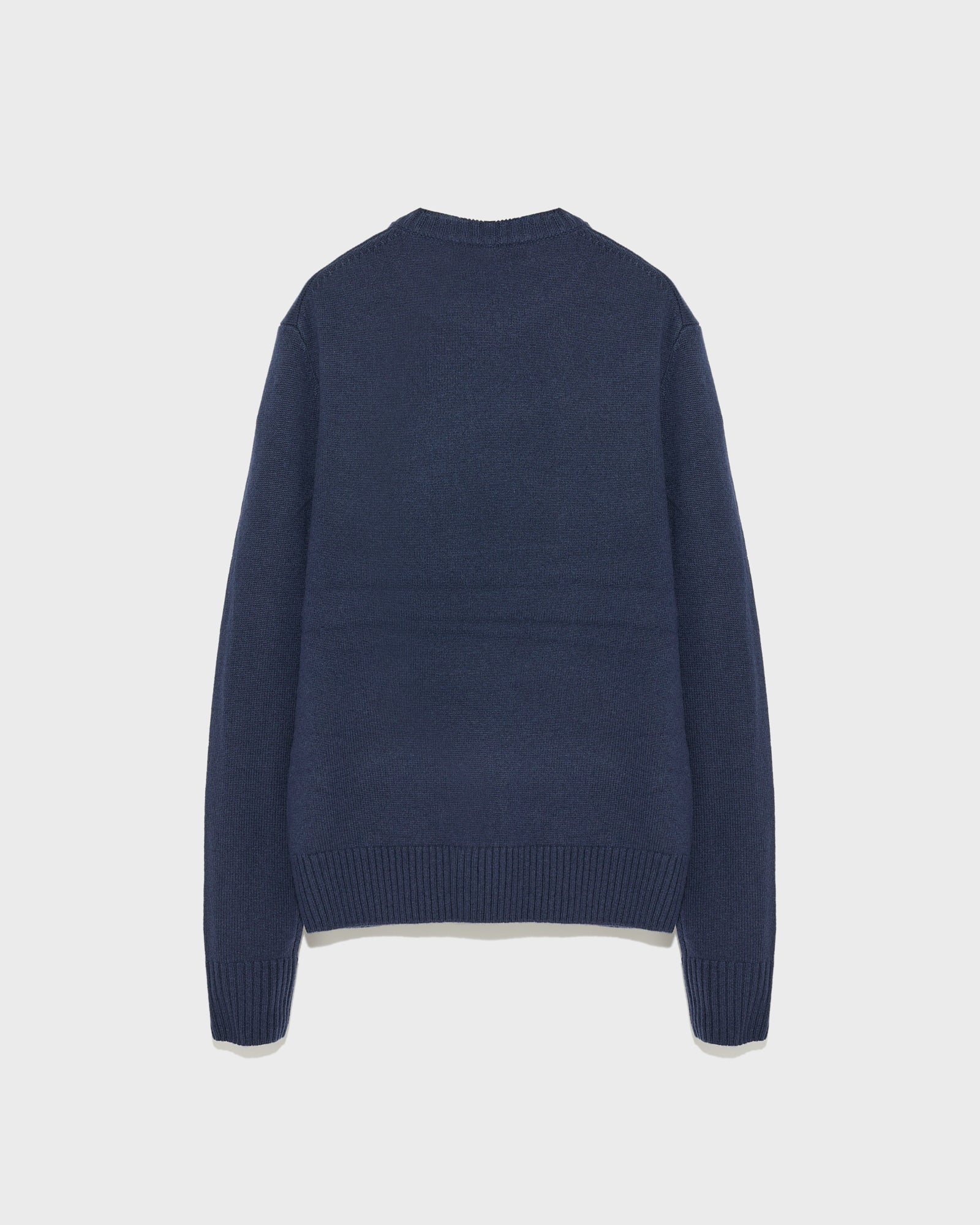 Wool-cashmere knit crew neck jumper-Yves Salomon-Winter sale & boxing day