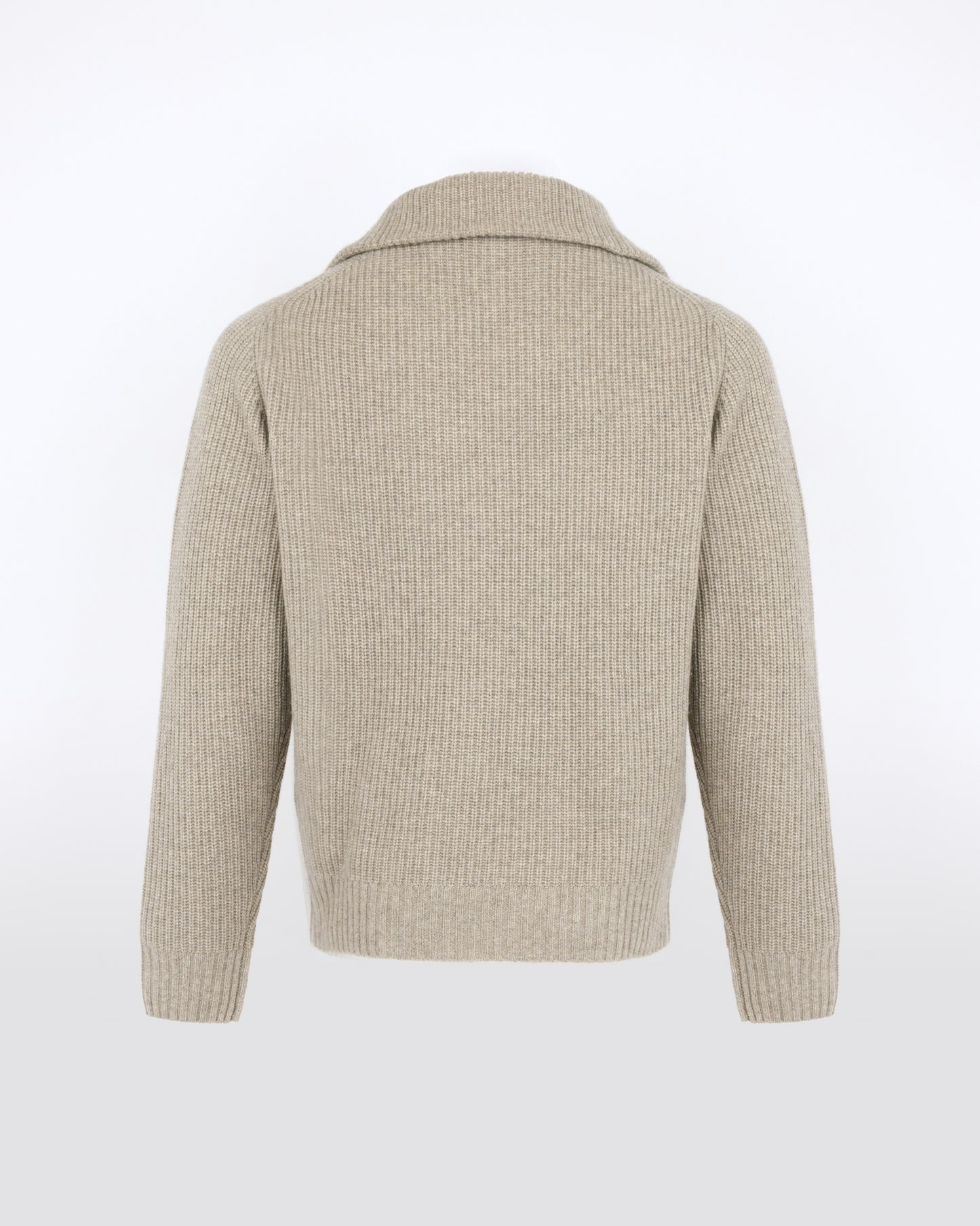 Zip-front cashmere wool trucker collar sweater - Yves Salomon - New Fall/Winter Collection