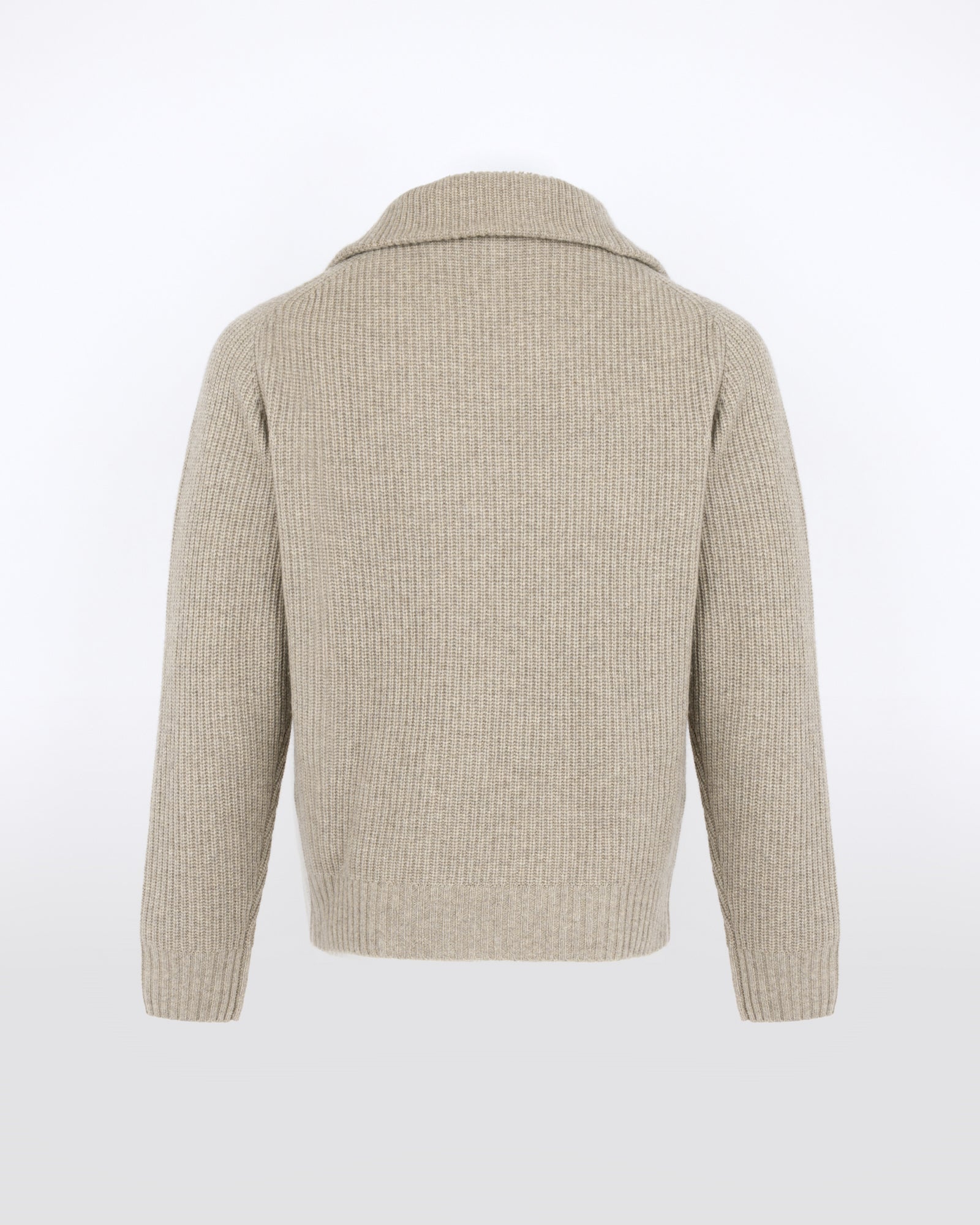 Zip-front cashmere wool trucker collar sweater - Yves Salomon - New Fall/Winter Collection