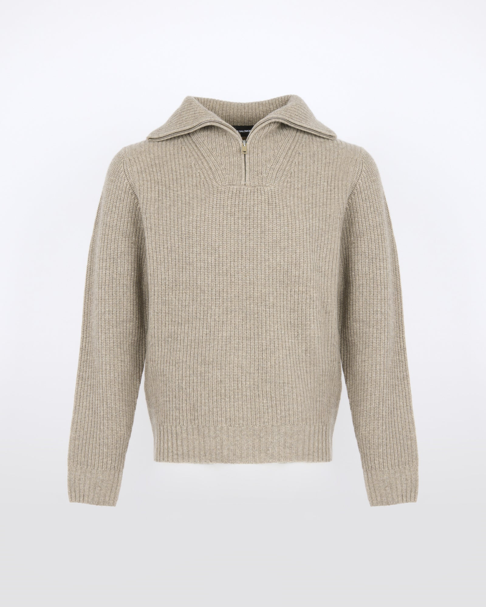 Zip-front cashmere wool trucker collar sweater - Yves Salomon - New Fall/Winter Collection