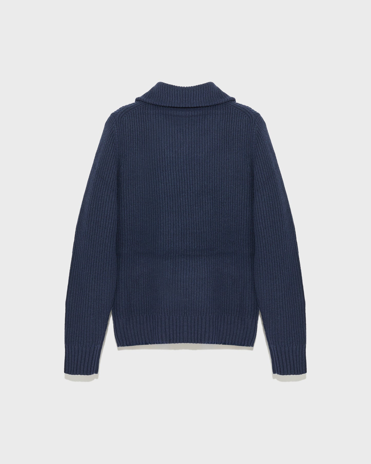 Zip-front sweater trucker collar