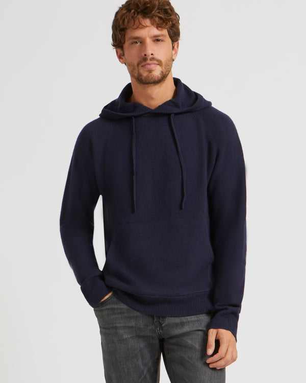 hoodie - navy - Yves Salomon