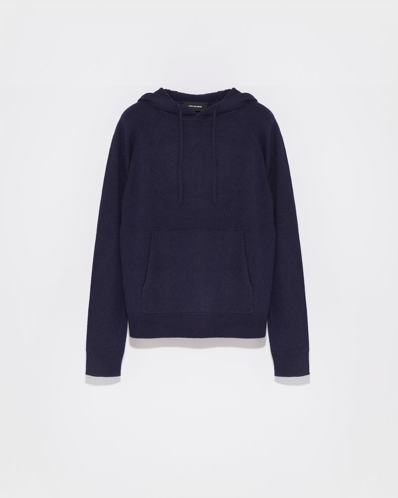 hoodie - navy - Yves Salomon