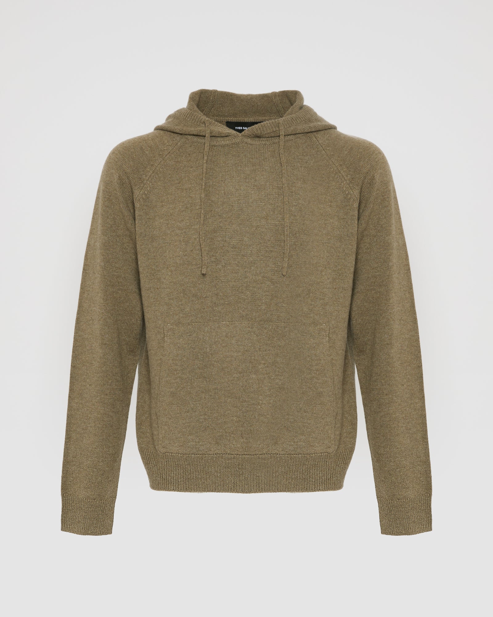 Cashmere wool knit Hoodie -Yves Salomon