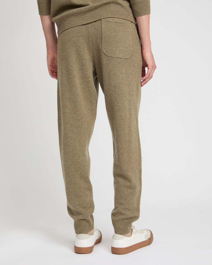 Jogging-style knit pant -Yves Salomon