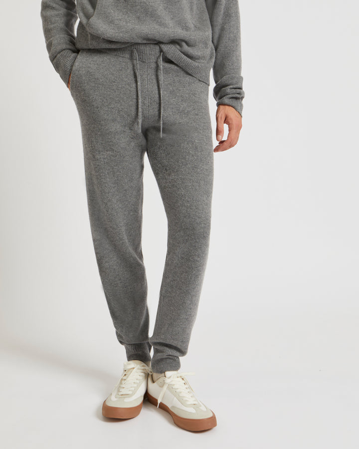 Knit track pants-Yves Salomon-Winter sale & boxing day