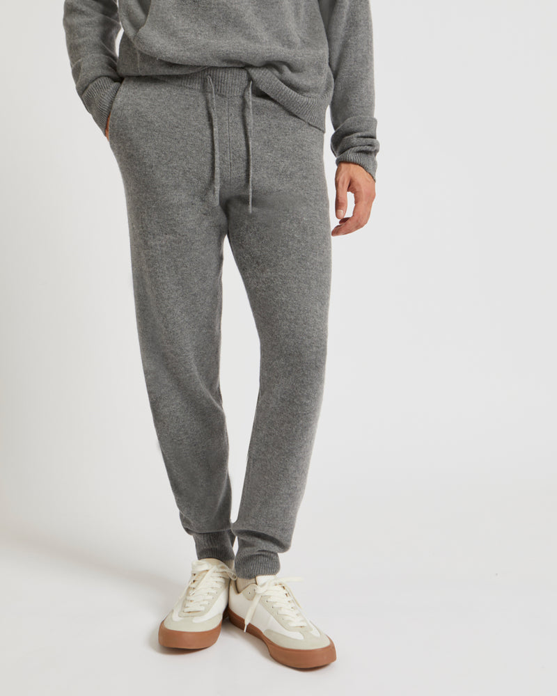 Knit track pants-Yves Salomon-Winter sale & boxing day