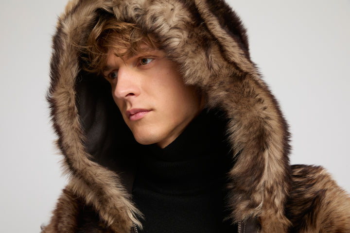 Reversible Toscana lambskin hoodie