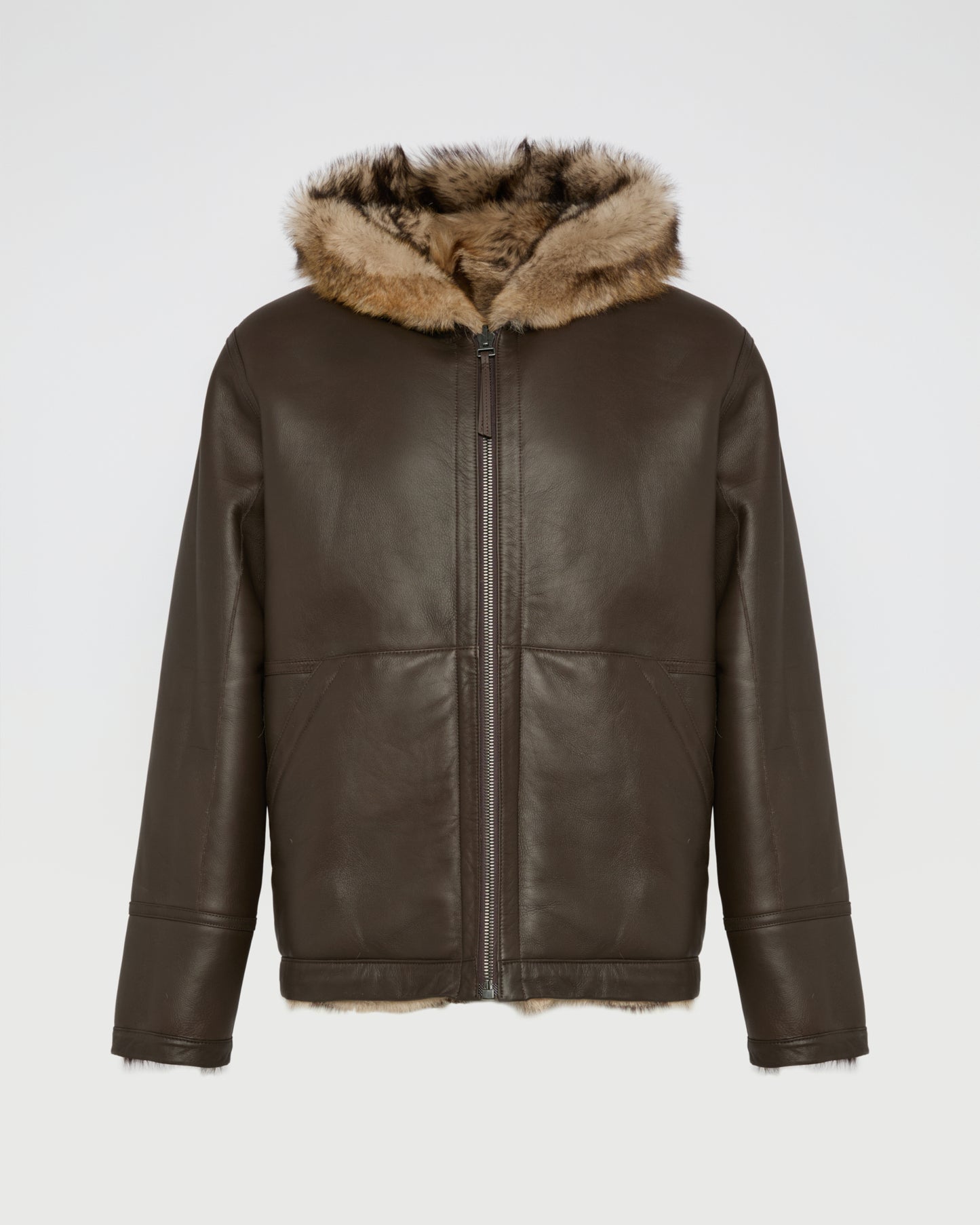 Reversible Toscana lambskin hoodie -Yves Salomon
