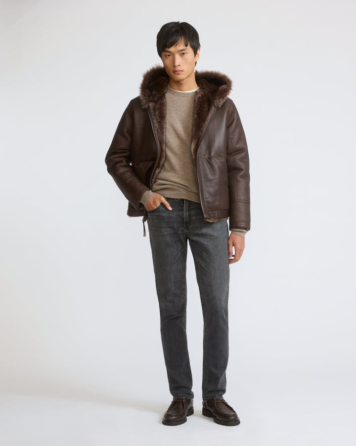 Reversible Toscana lambskin hoodie - Yves Salomon - New Fall/Winter Collection