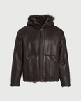 Reversible Toscana lambskin hoodie