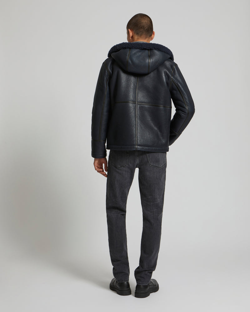 Reversible Shearling Hoodie