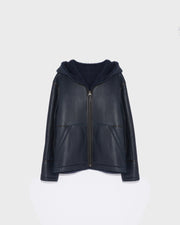 Reversible Shearling Hoodie