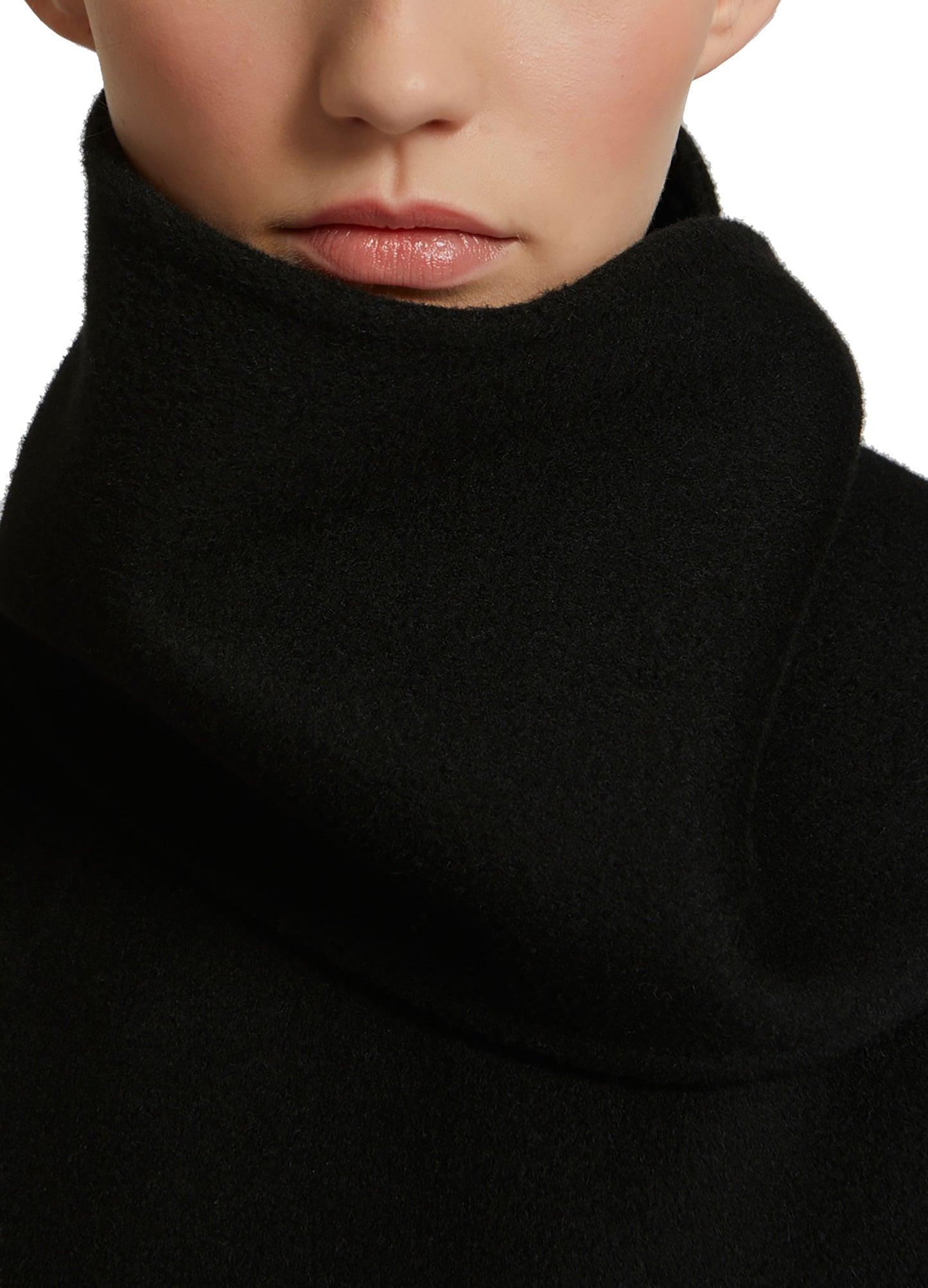 Cashmere wool cape with mink fur -Yves Salomon