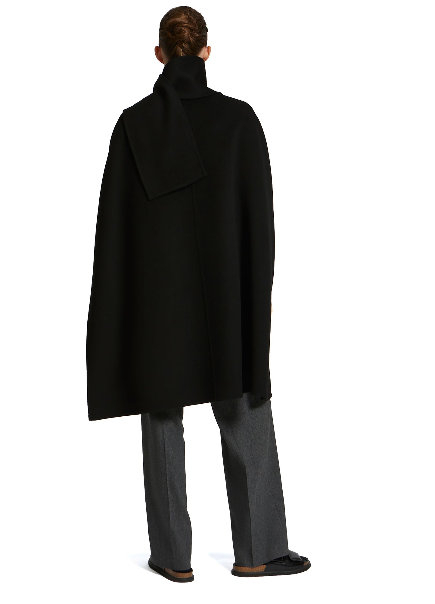 Cashmere wool cape with mink fur -Yves Salomon