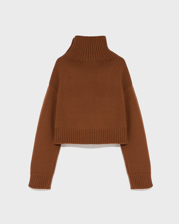 Cropped knit jumper-Yves Salomon-Winter sale & boxing day