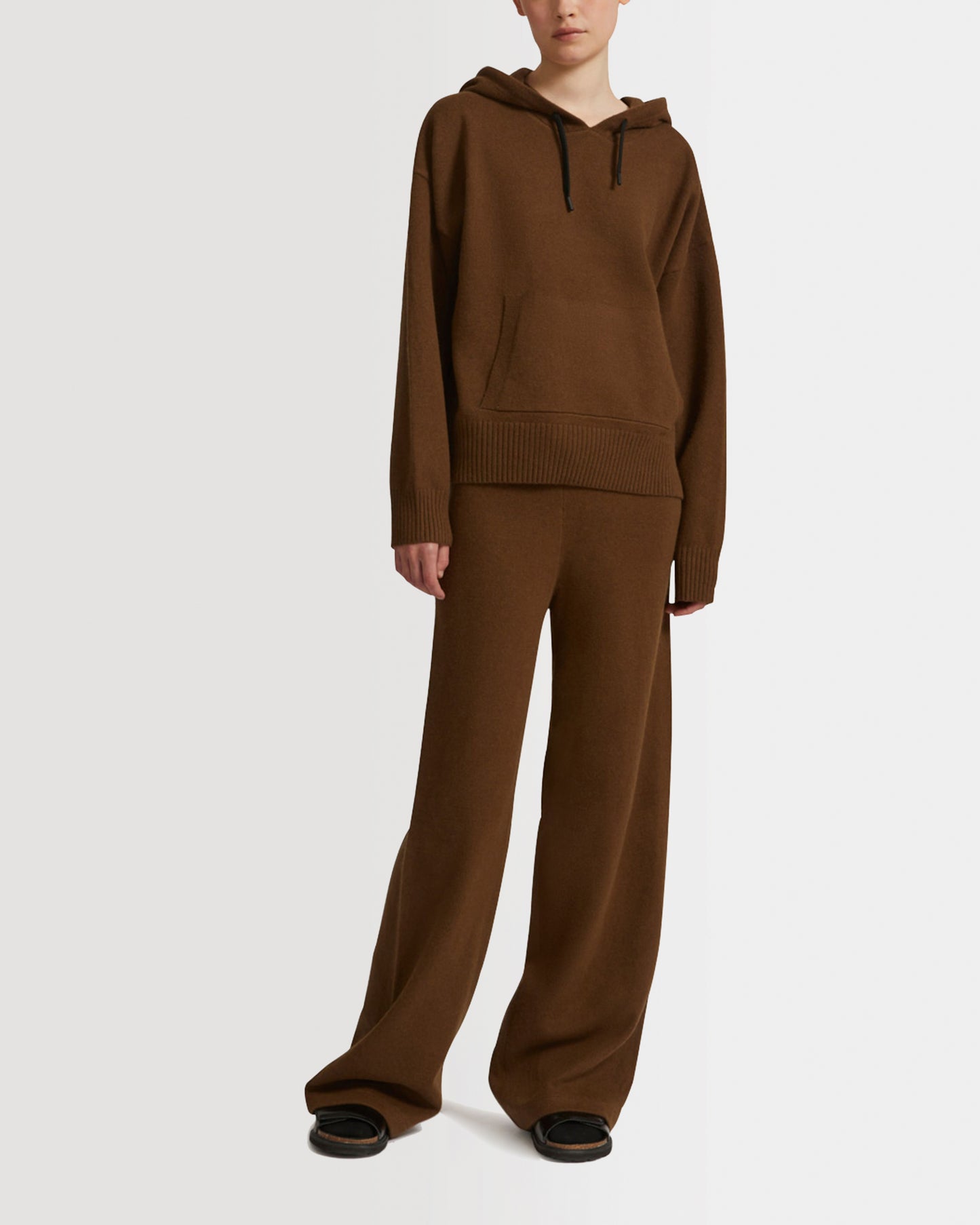 Knitted hoodie -Yves Salomon