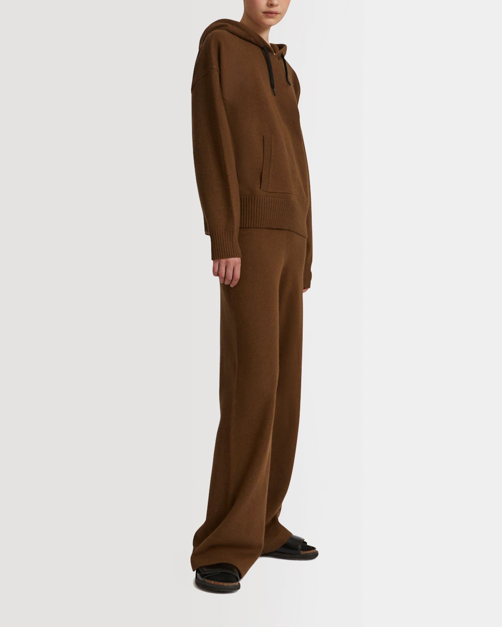 Knitted hoodie -Yves Salomon