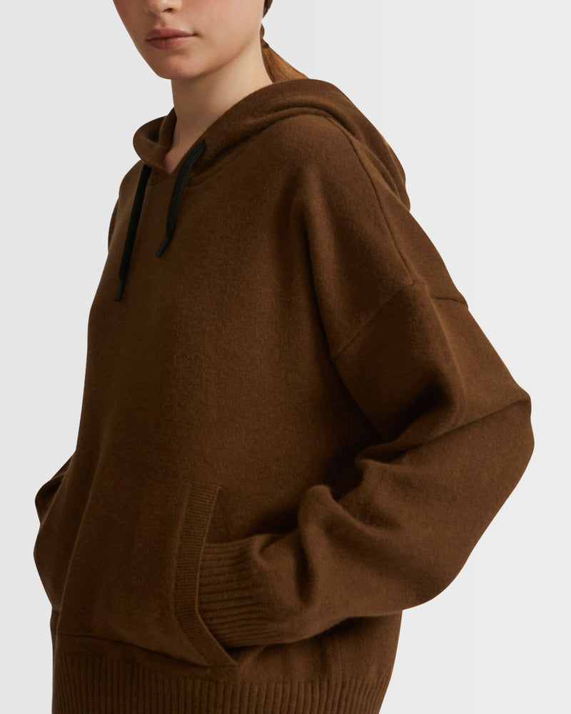 Knitted hoodie