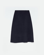 Midi skirt in cashmere wool