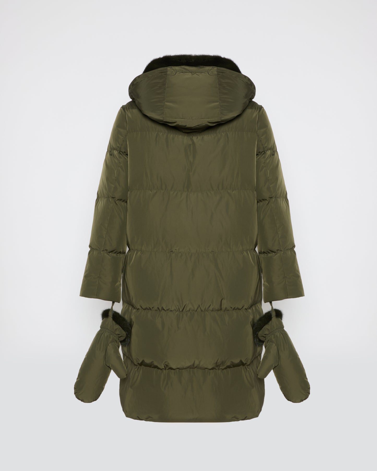 Winter sale & boxing day  -Long belted down jacket in technical fabric