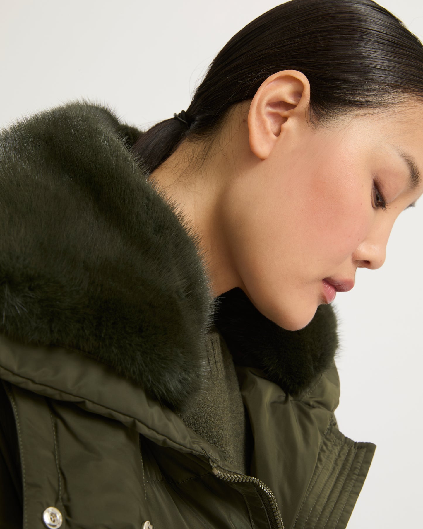 Winter sale & boxing day  -Long belted down jacket in technical fabric