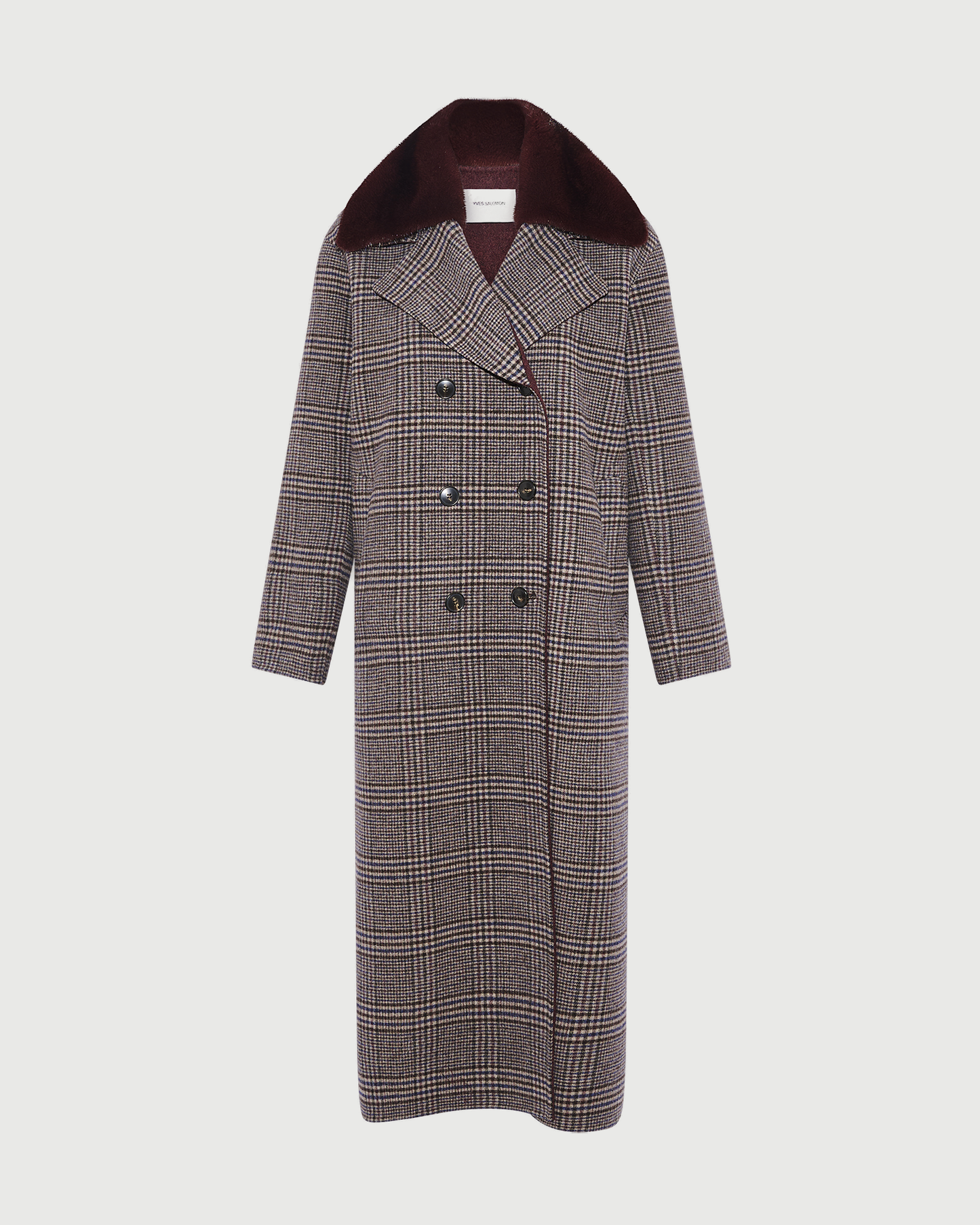  Long cashmere wool coat with mink fur collar - Yves Salomon - New Fall Winter Collection