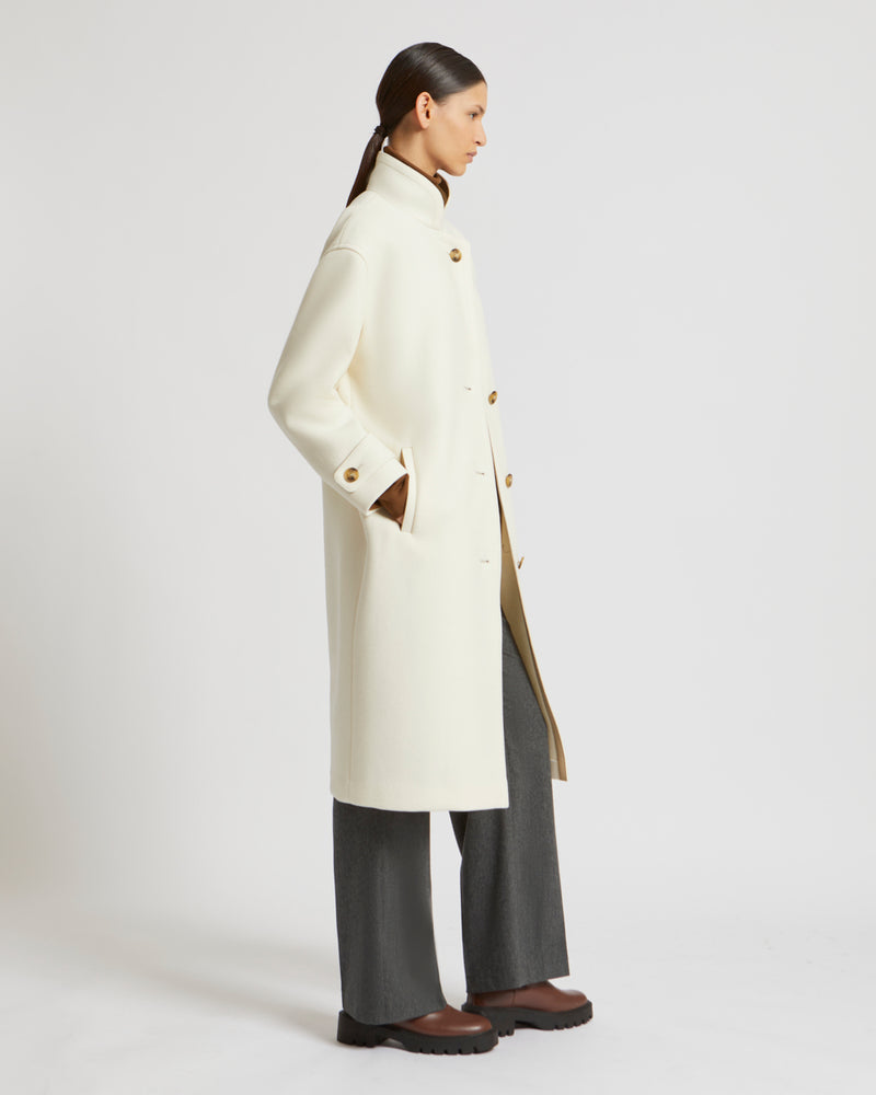 Maxi wool coat white Yves Salomon Yves Salomon UK