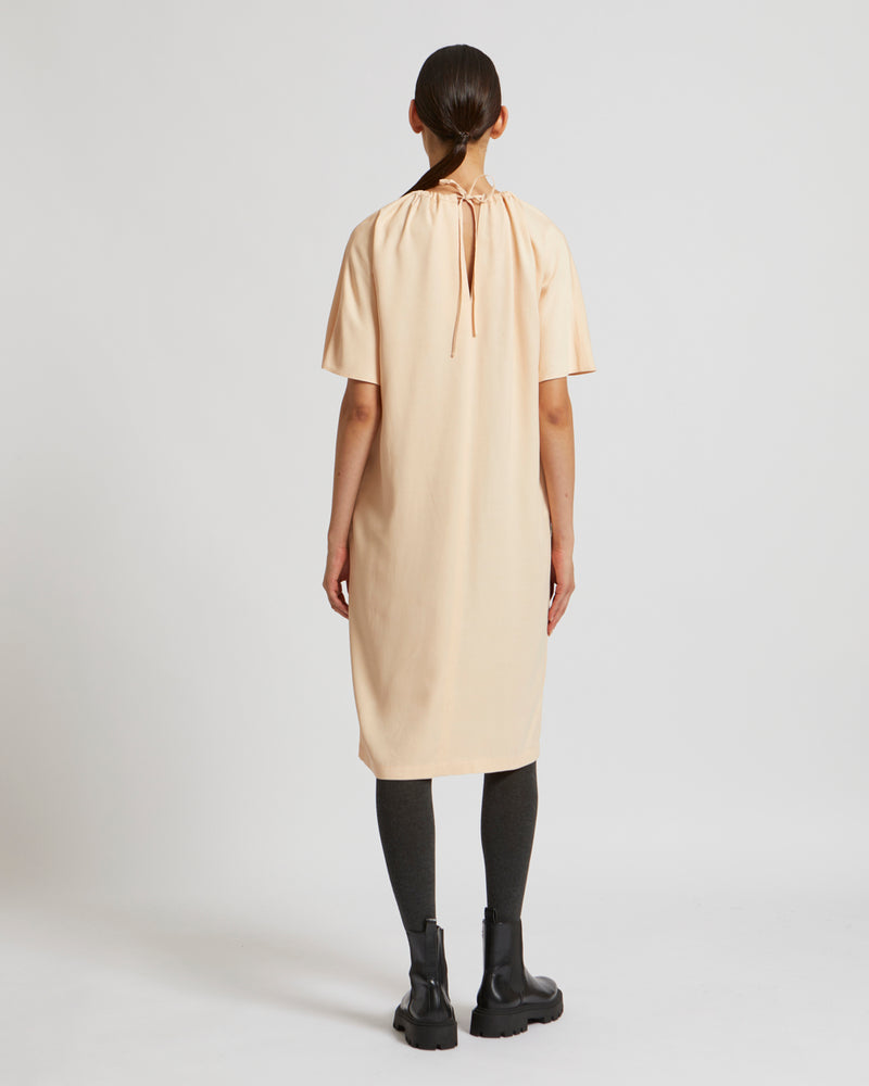 Silk satin blend dress