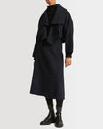 Cropped jacket in cashmere wool
