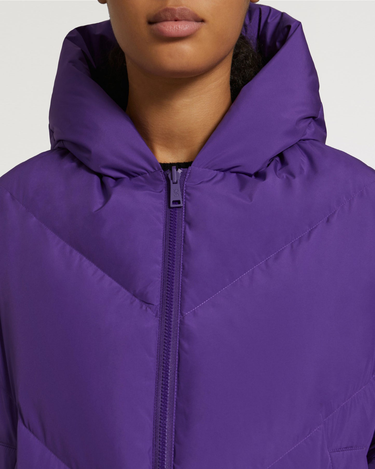 Reversible oversized down jacket waterproof technical fabric-Yves Salomon-Winter sale & boxing day