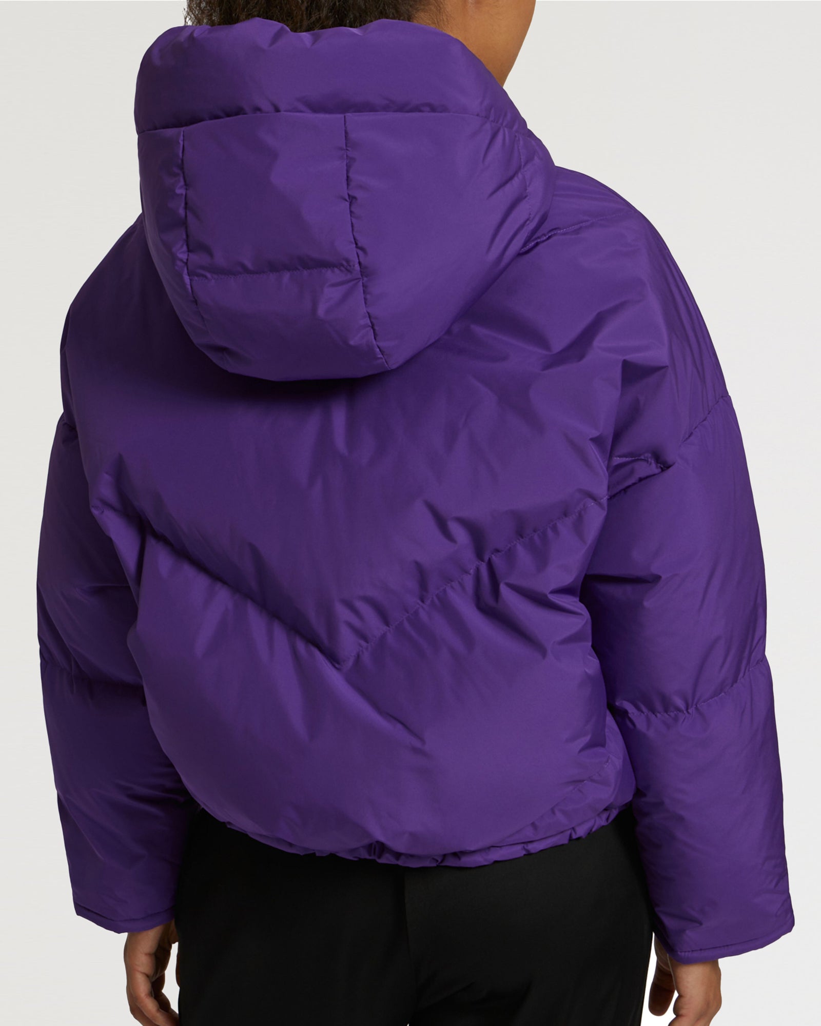 Reversible oversized down jacket waterproof technical fabric-Yves Salomon-Winter sale & boxing day