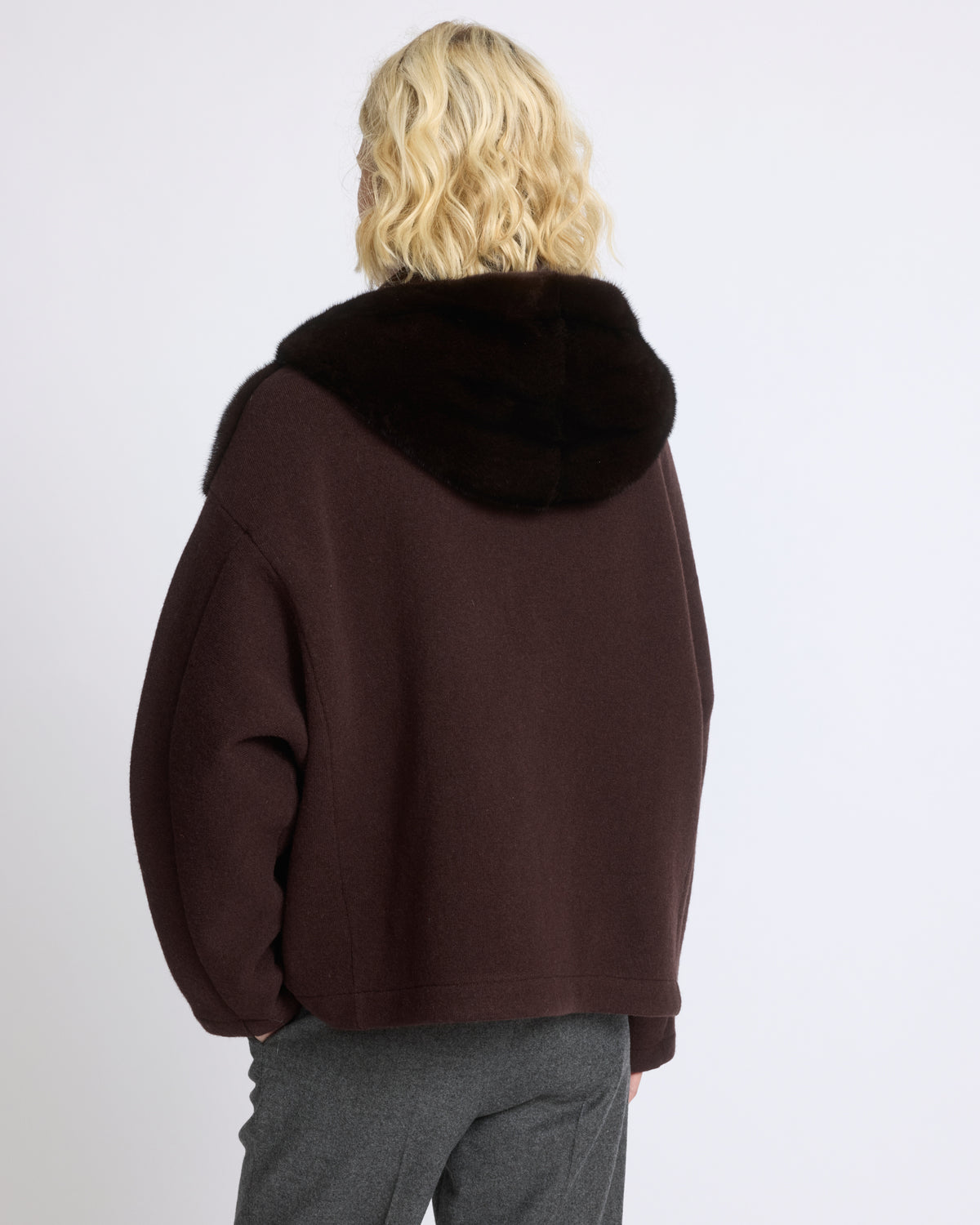 Hooded jacket in mink fur and technical fabric - Yves Salomon - New Fall/Winter Collection