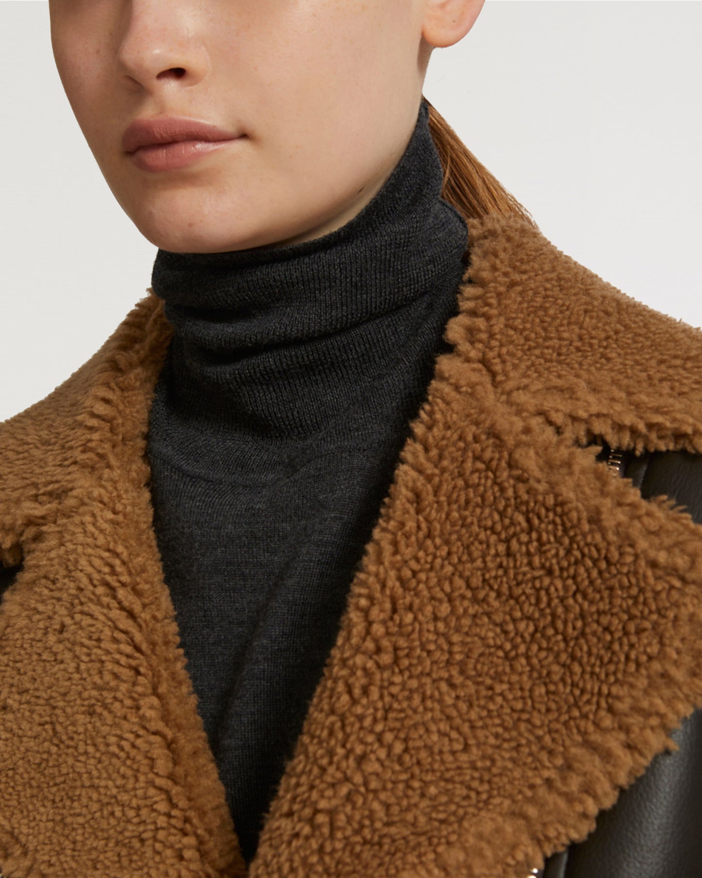 Merino shearling biker jacket -Yves Salomon