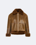 Shearling merino bomber jacket