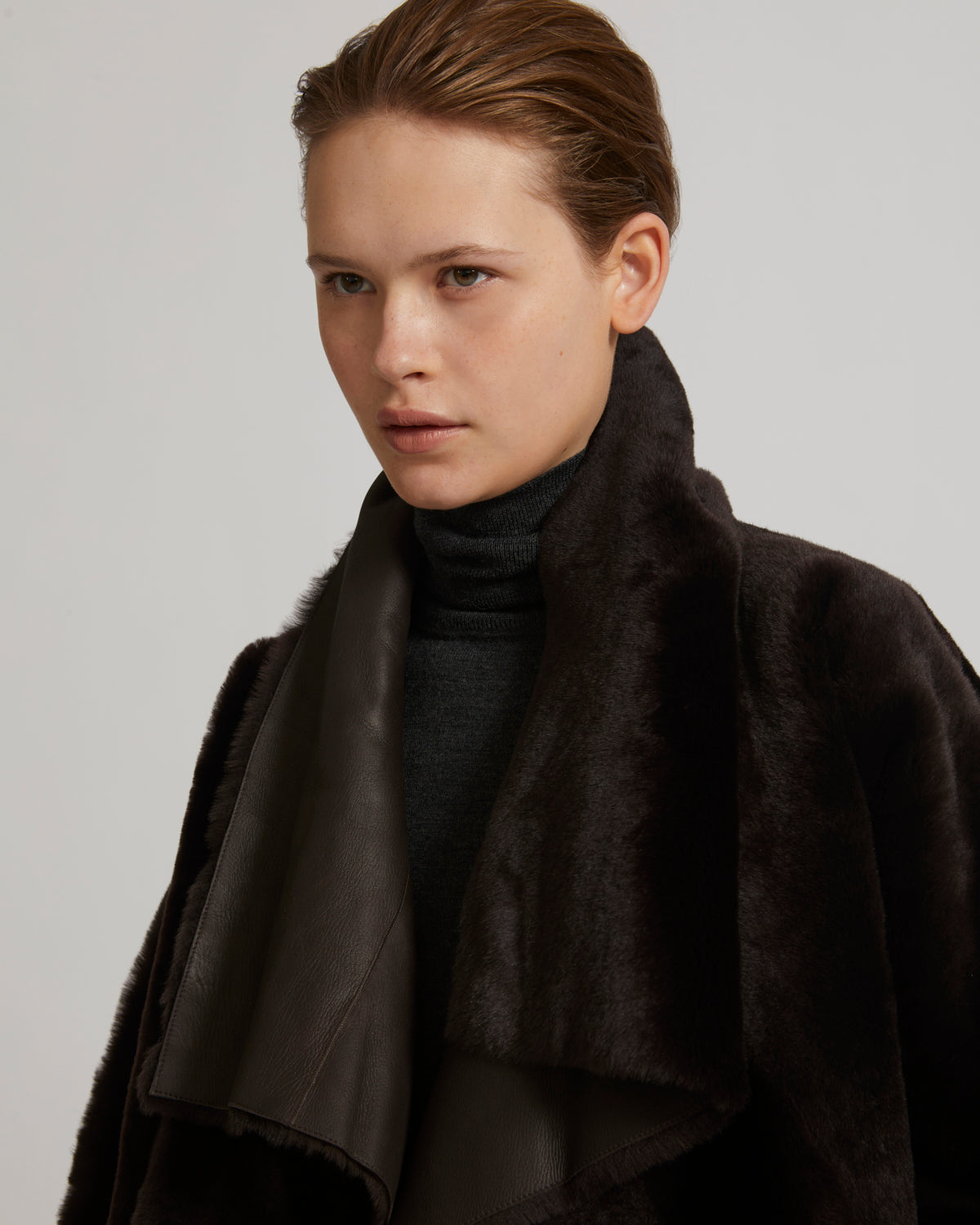 Short jacket in shearling -Yves Salomon