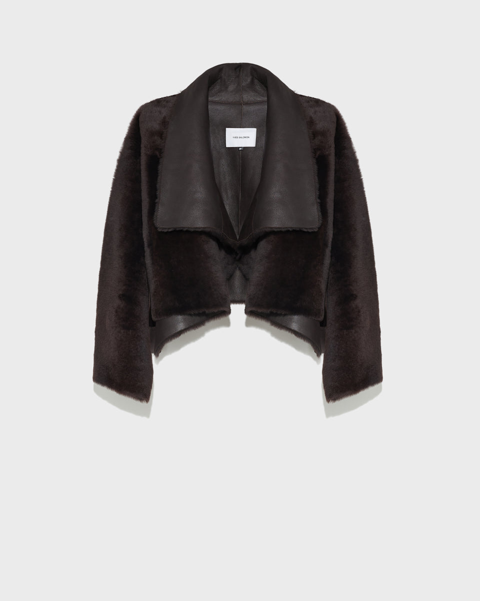 Short jacket in shearling -Yves Salomon