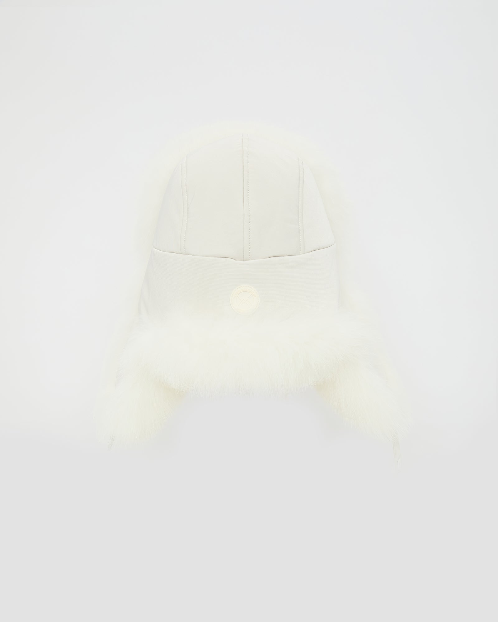 Technical fabric ushanka with fox fur -Yves Salomon