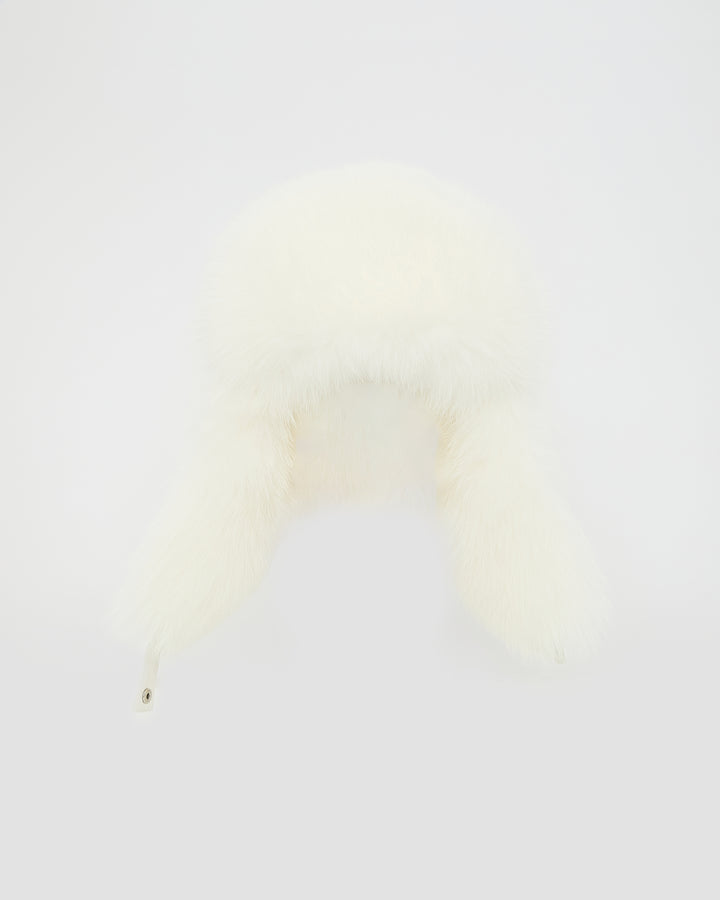 Technical fabric ushanka with fox fur -Yves Salomon