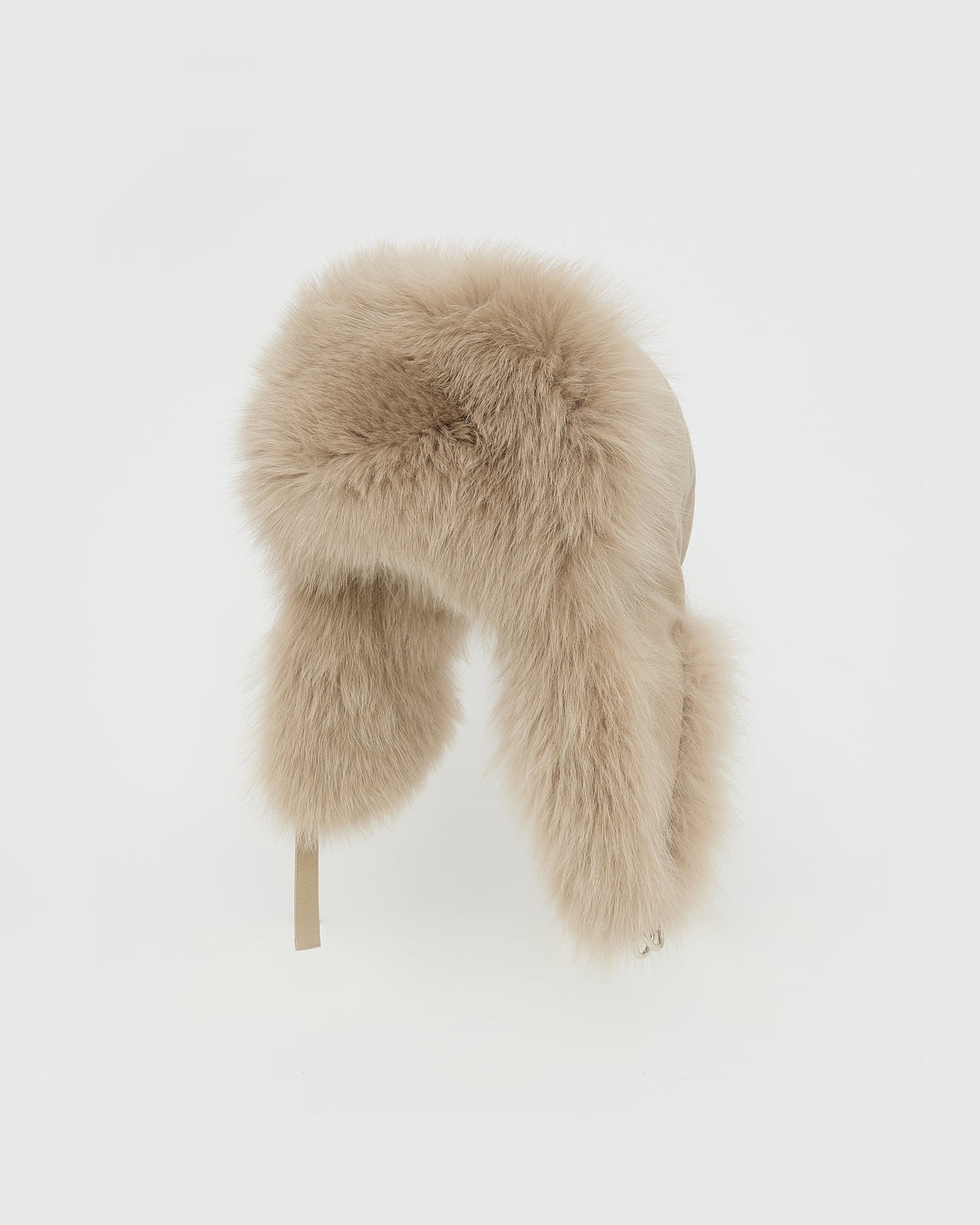 Technical fabric ushanka with fox fur -Yves Salomon