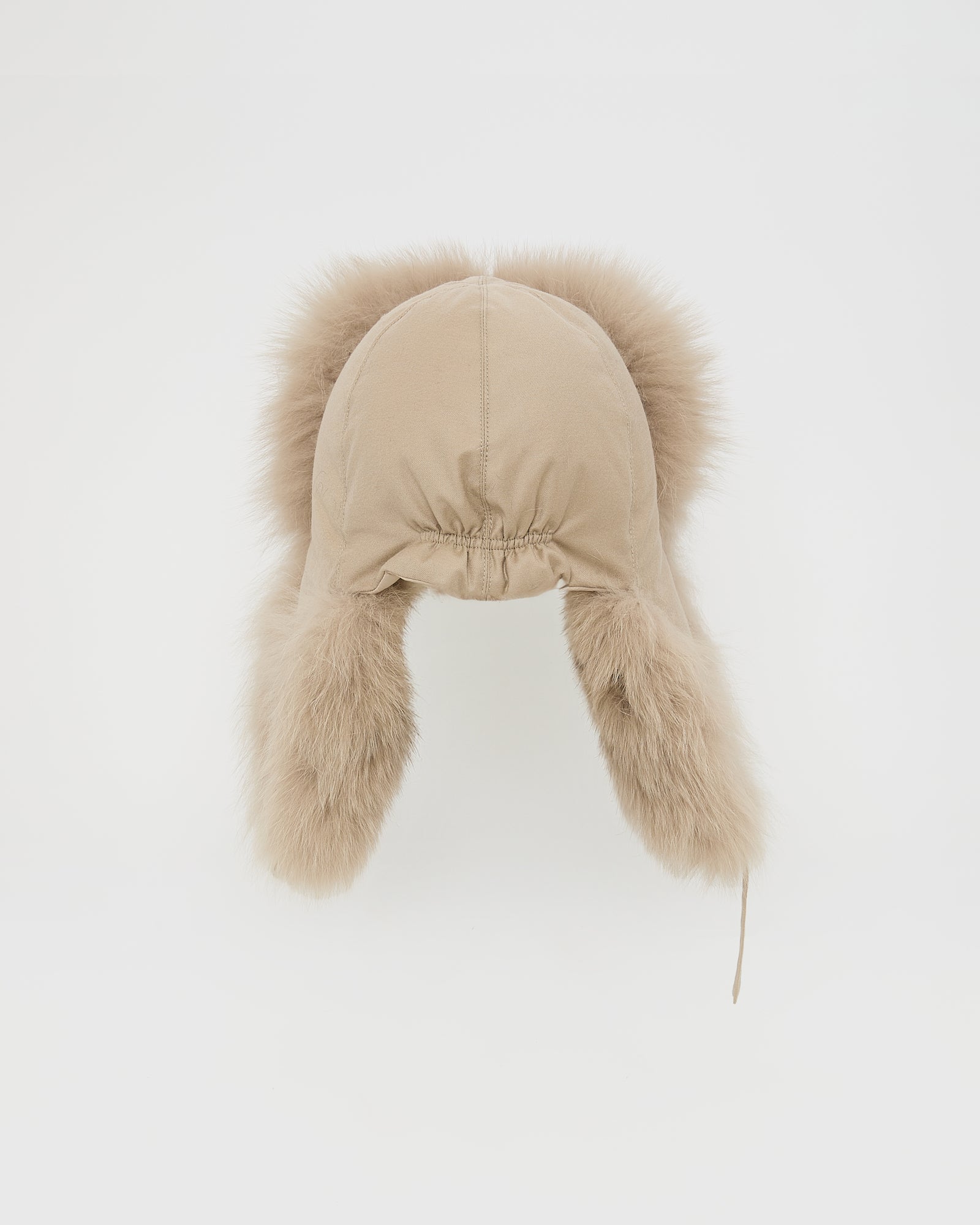 Technical fabric ushanka with fox fur -Yves Salomon