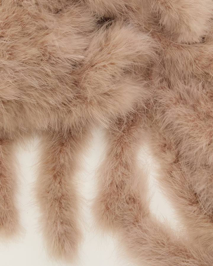 Maxi feather fringe scarf