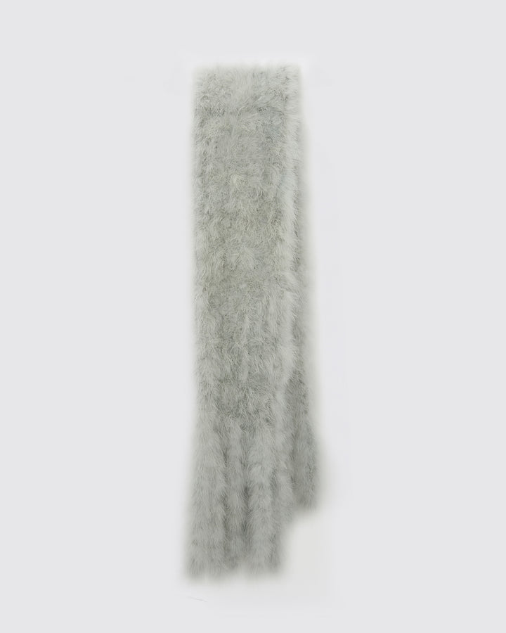 Maxi feather fringe scarf