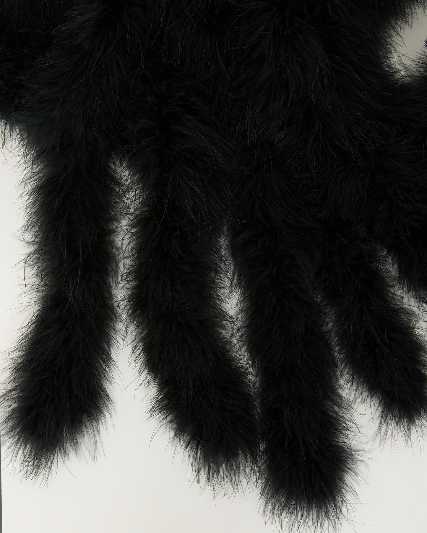 Maxi feather fringe scarf