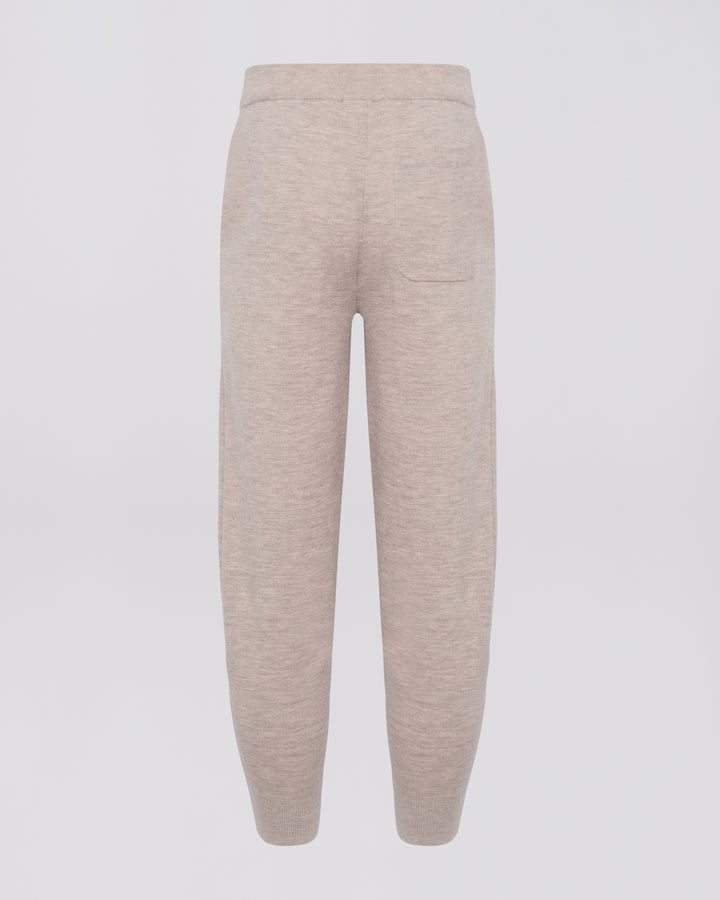 Double-sided knit trousers