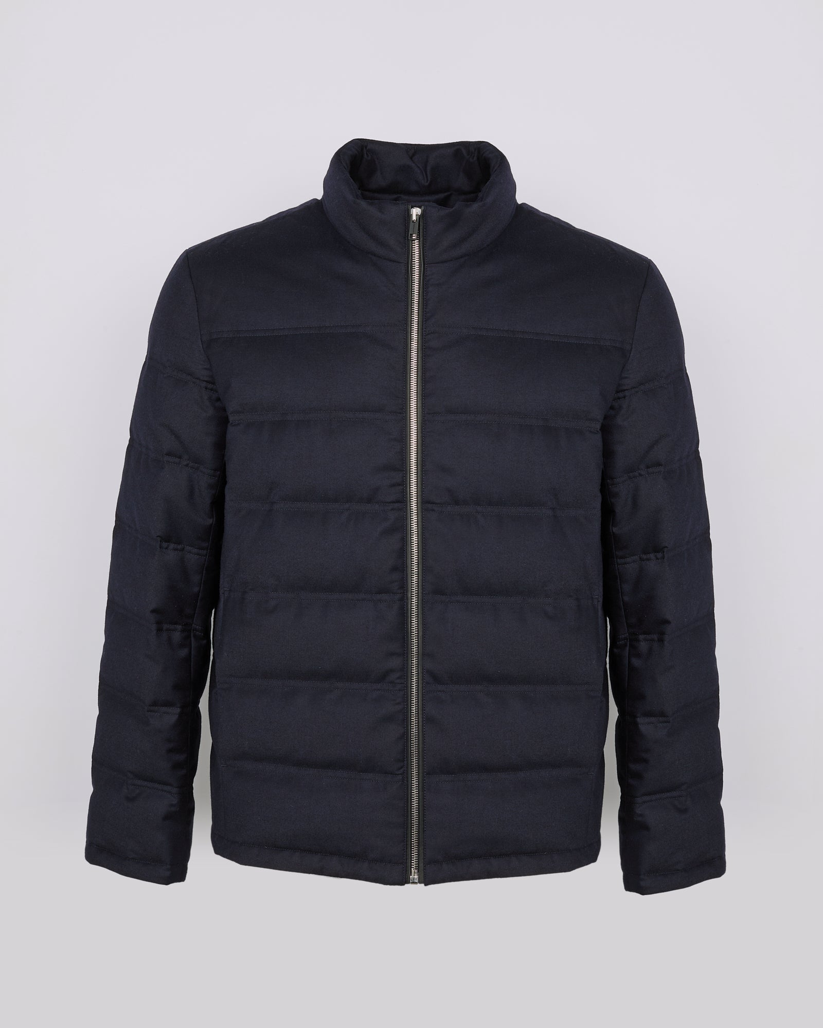 Loro Piana fabric down jacket - navy - Yves Salomon – Yves Salomon UK