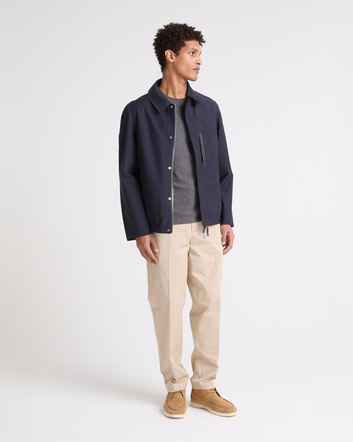 Waterproof wool-blend jacket