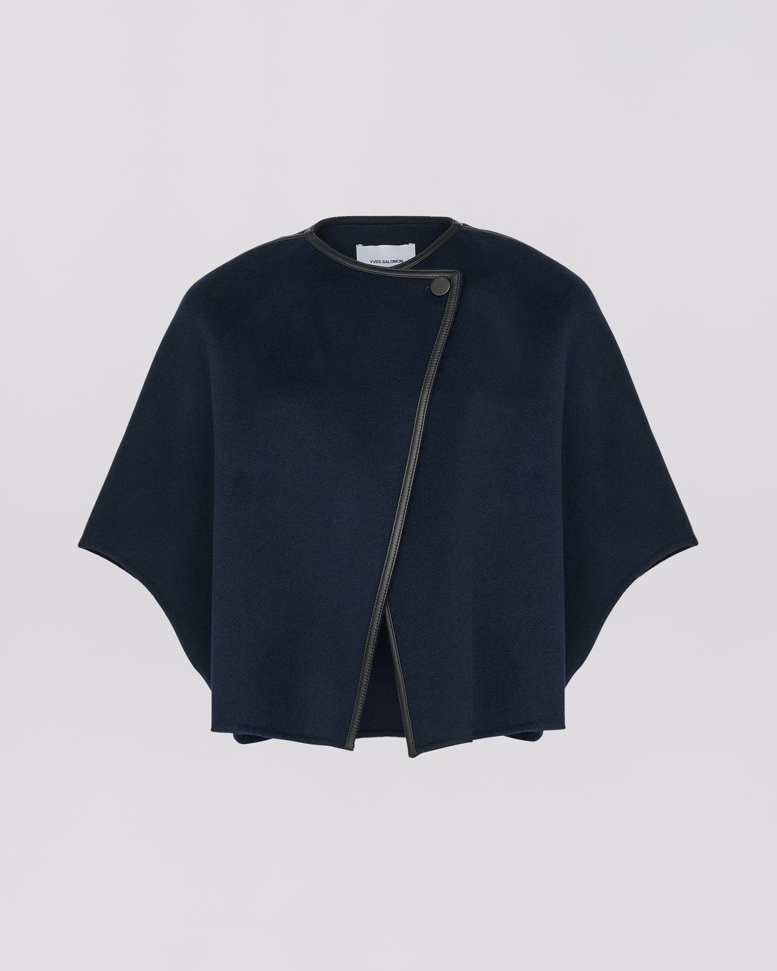 Winter sale & boxing day  -Short double-sided wool-blend cape