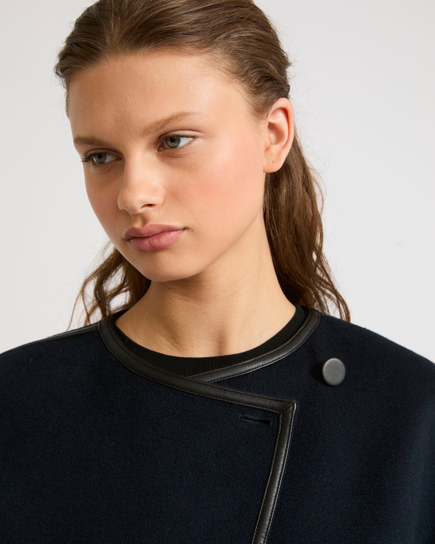 Winter sale & boxing day  -Short double-sided wool-blend cape