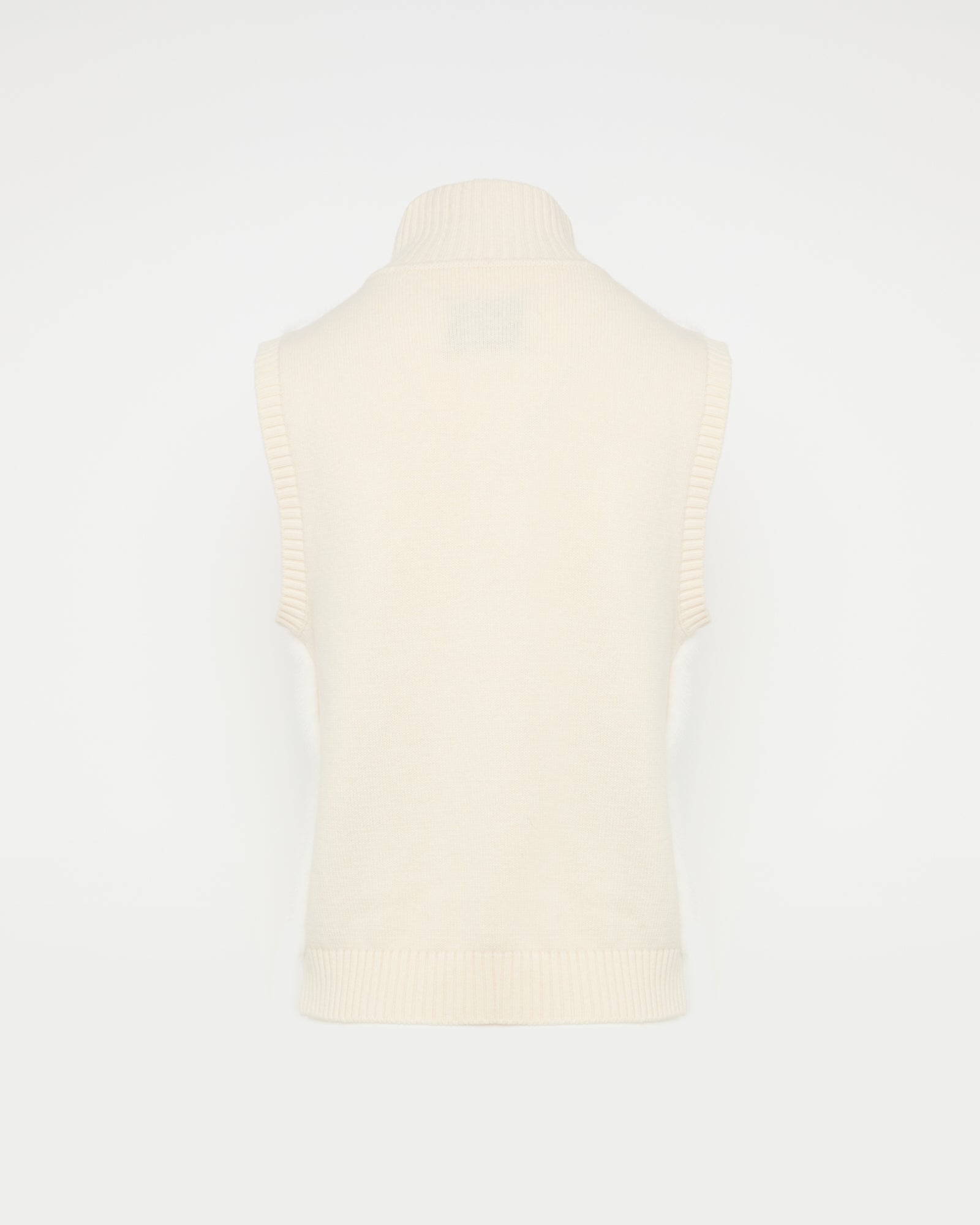 Merino knit and mink fur gilet -Yves Salomon